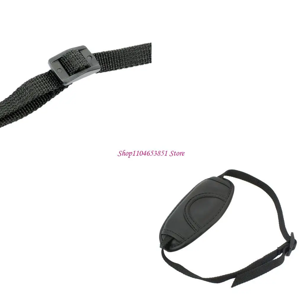 PU Leather Heavy Duty Safety Hand Grip Camera Strap Adjustable Wrist Strap Stabilizer for DSLR Video Camcorder