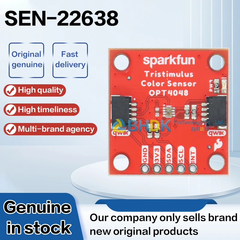 For SEN-22638 SparkFun OPT4048 Three Stimulus Color Sensor Evaluation Board I2C Interface Sensor Module