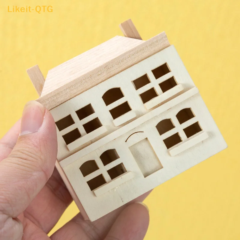 

Горячая новинка! Миниатюрный кукольный домик 1:12: Милая вилла, модель маленького дома, декор для игровой сцены, игрушка-домик