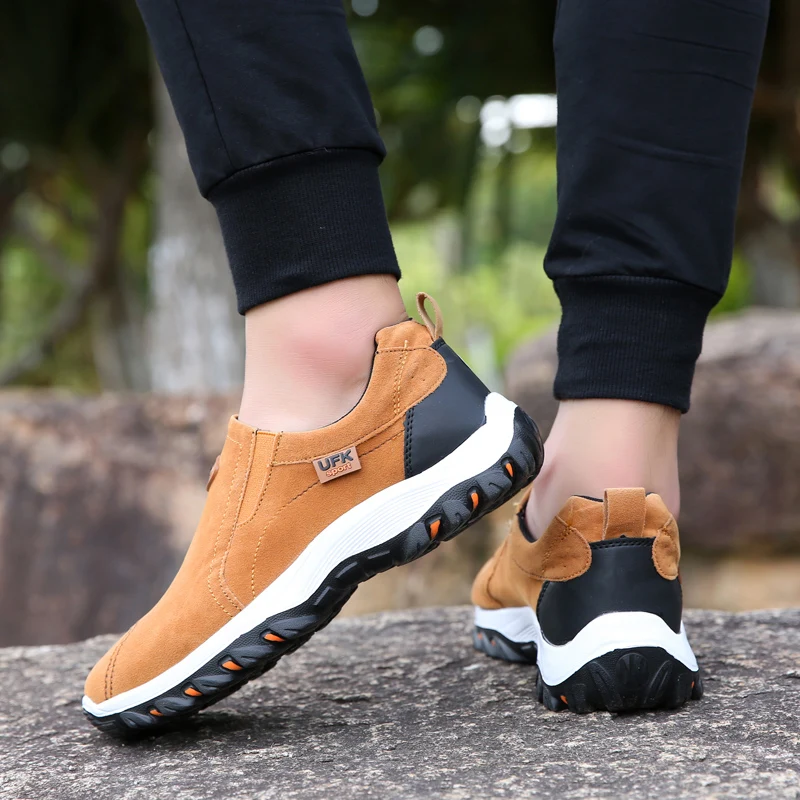 New Outdoor Hiking Camping Light Running Jogging Casual Sports Men's Shoes Non-slip Loafers Hiking Shoes Large Size 38-50