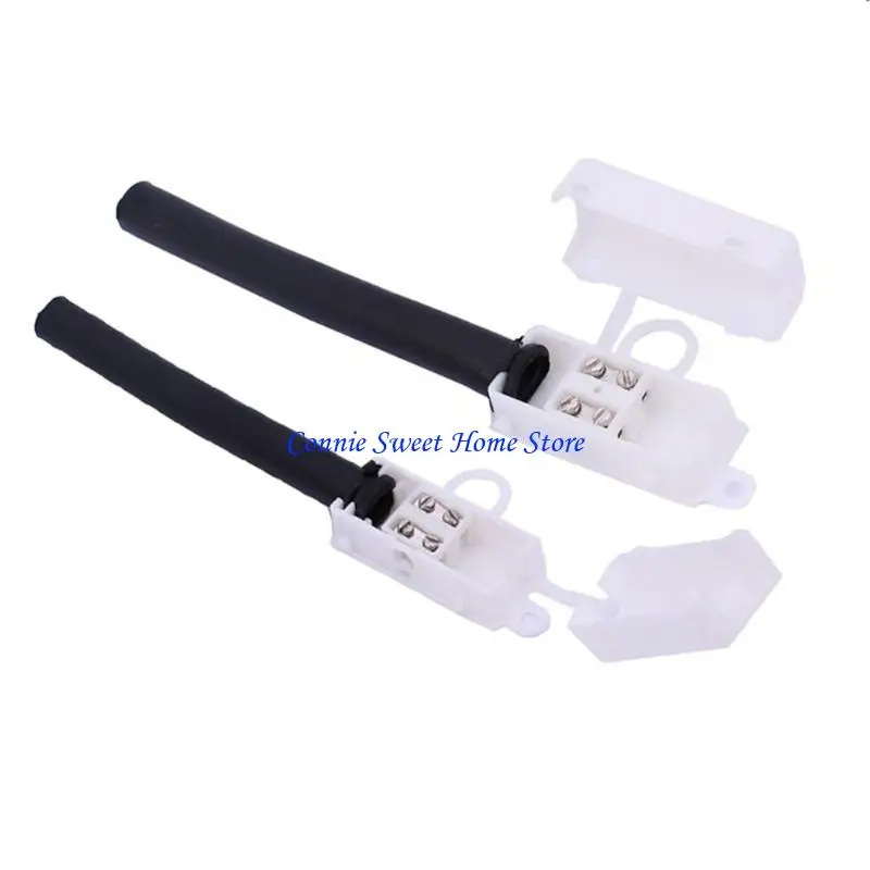 LXAF Plastic 2 Way External Electrical Junction Box Outdoor White