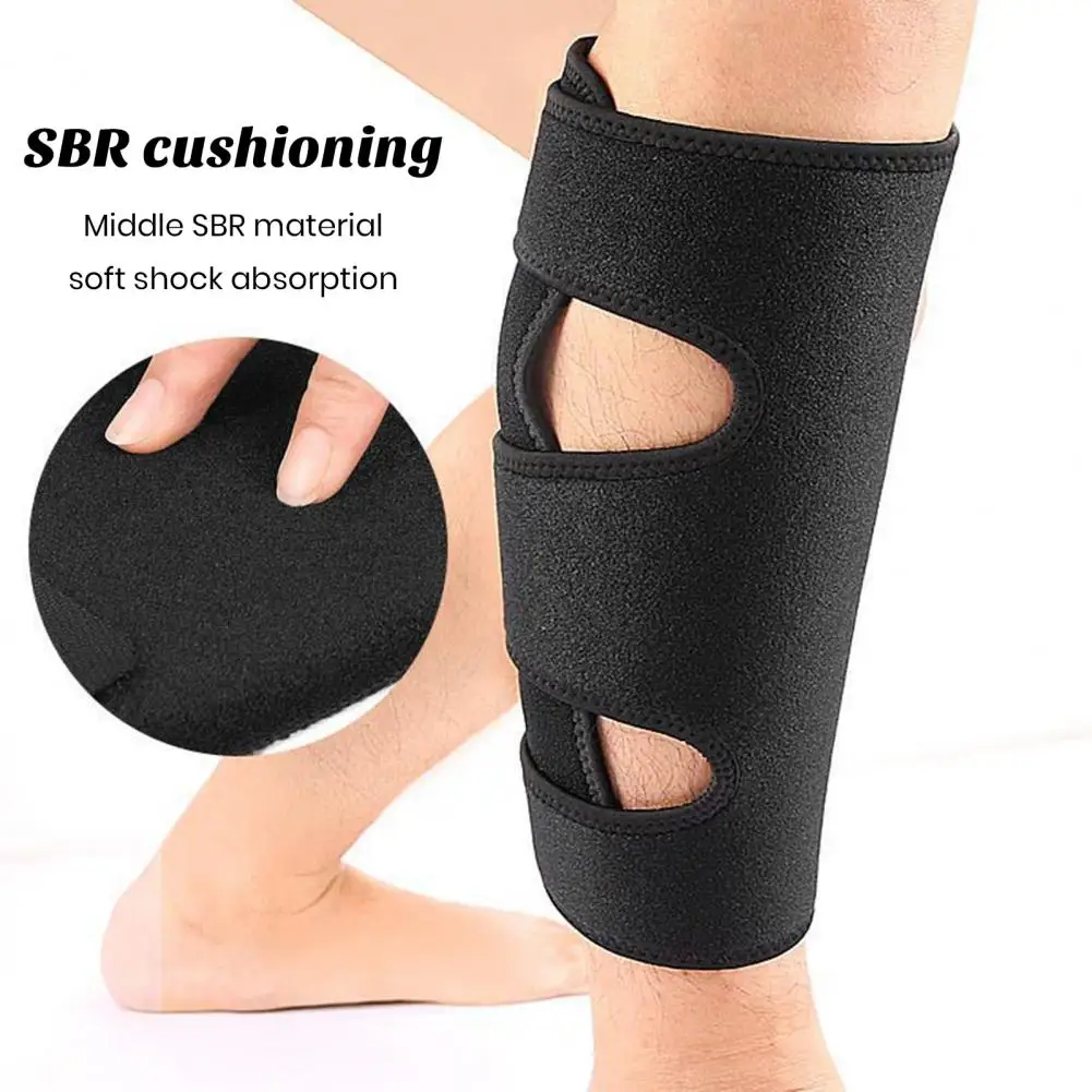 Sports Leg Guard Adjustable Sports Shin Guard with Fastener Tape Shockproof Resistant Leg Protection Calf Pad for Athletic