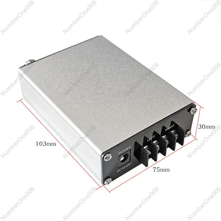 Mini Amplificador de Audio para Auto Monobloque, Amplificador Digital de Alta Fidelidad de 12V/24V con Refuerzo de Bajos para Mejora del Sistema de Sonido de Vehículos Compactos