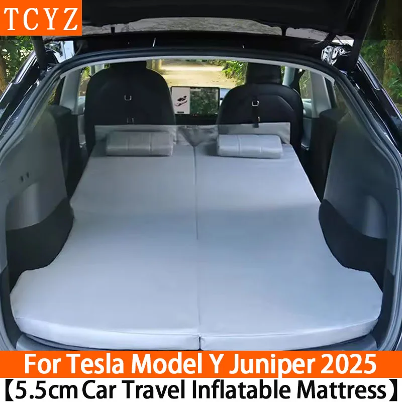 

Для Tesla Model Y Juniper 2025-2026, автомобильный матрас для кемпинга, съемная опора из твердой древесины, складная кровать из губки MDI высокой плотности