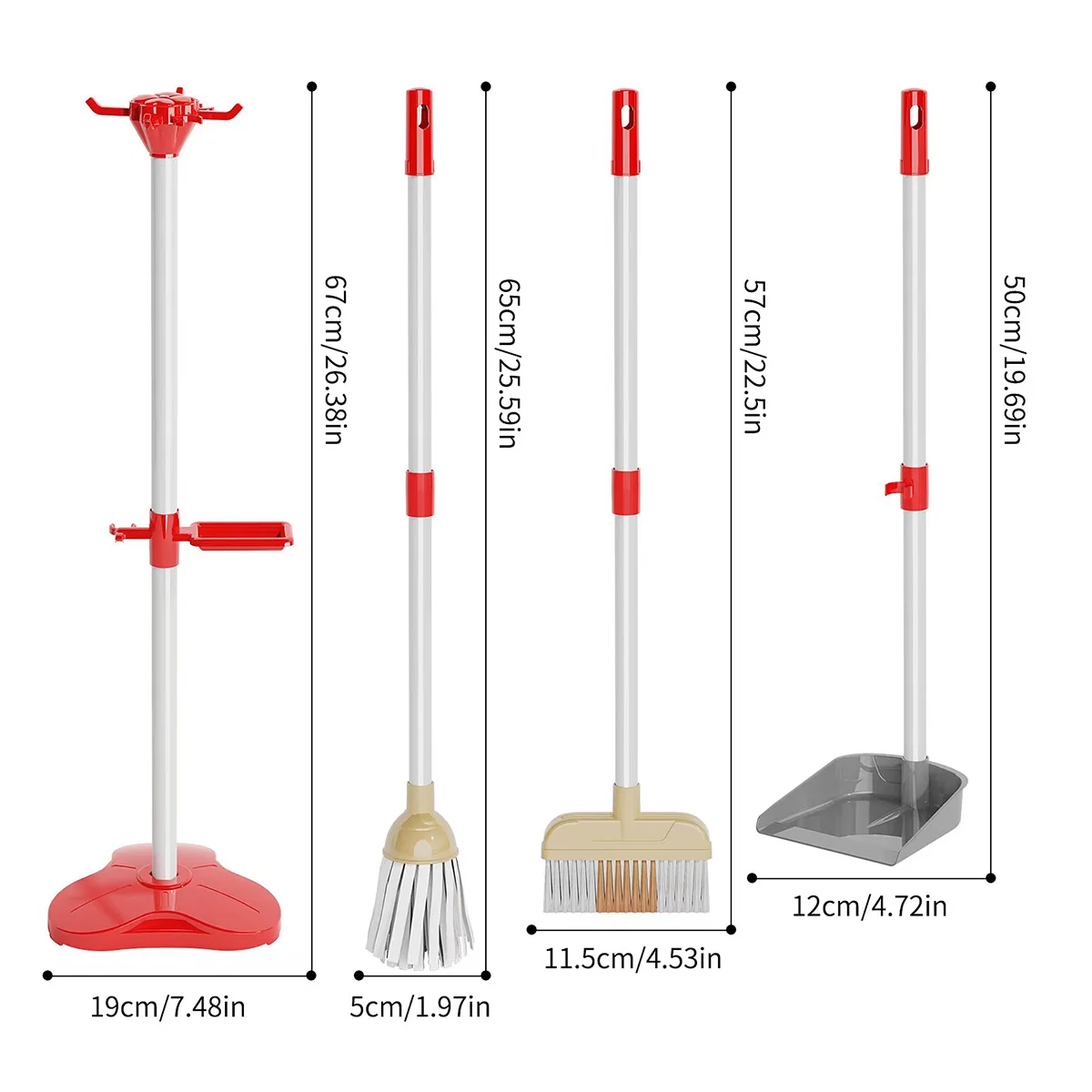 Simulatie voor kinderen Reinigingsspeelgoed Reiniging Stofzuiger Stoffer Gereedschapsset Fantasiespel Huishoudelijke benodigdheden Kerstcadeaus