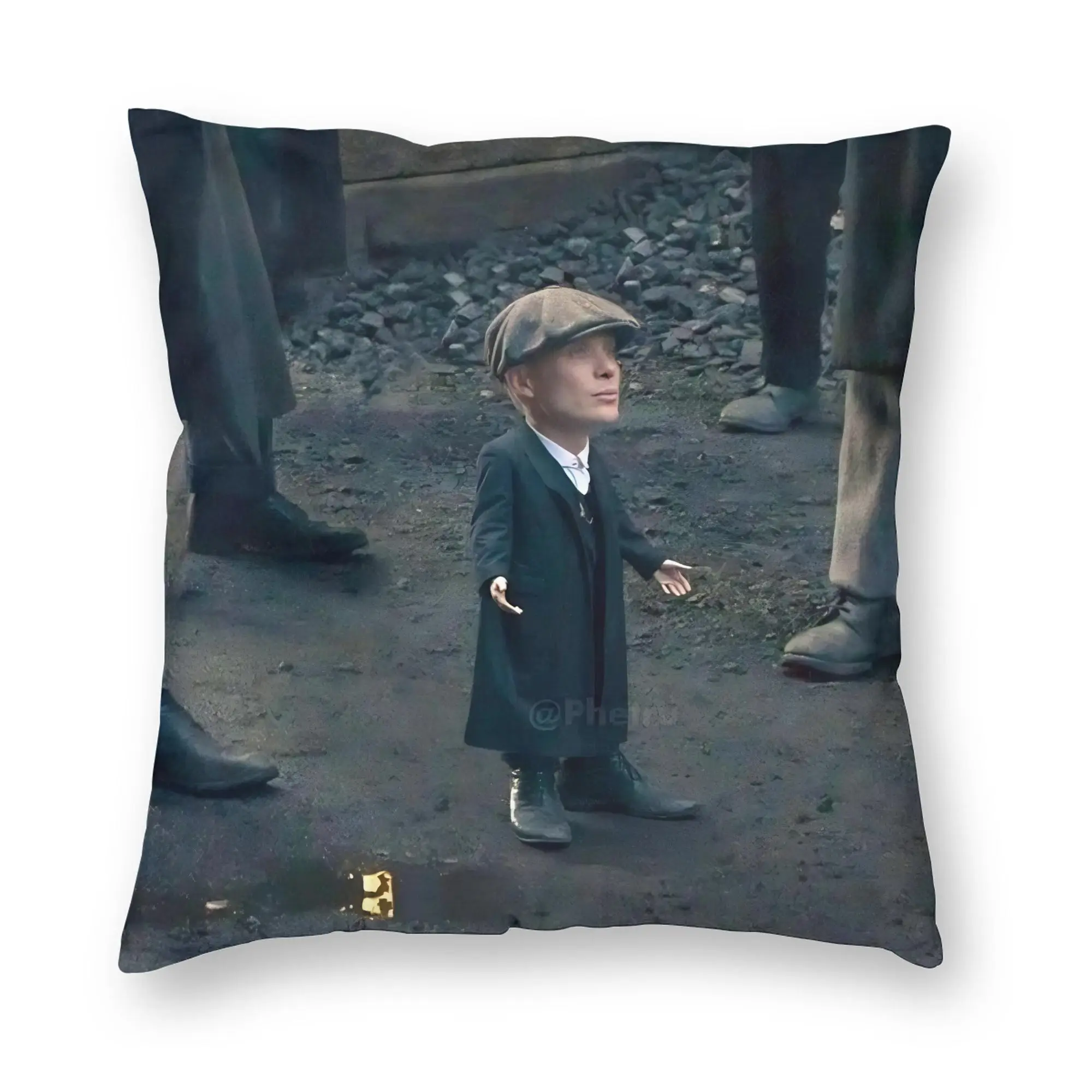 P-Peaky Blinders Tommy Shelby Pillowcase Printed Polyester Cushion Cover Decorations Throw Pillow Case Cover Chair Zipper 45X45