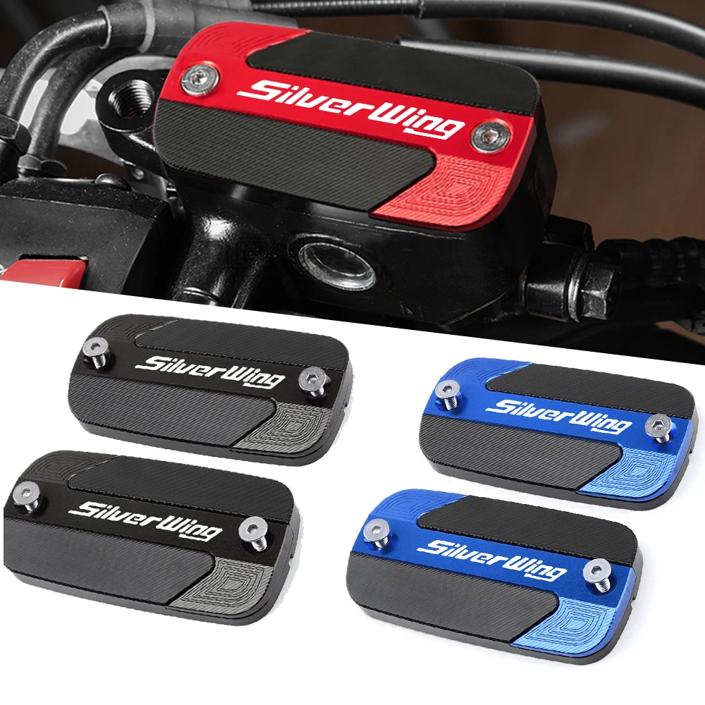

For HONDA Silverwing FCS 600 400 2001-2014 Motor Aluminum Accessories Front Brake Fluid Reservoir Cover Cylinder Oil Tank Cap