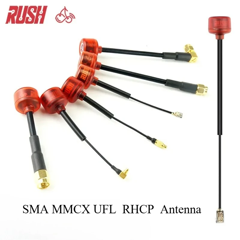 Rush Cherry  5.8G Antenna SMA MMCX UFL  RHCP  Antenna Connector Adapter long range Racing For FPV Quadcopter Racing Drone