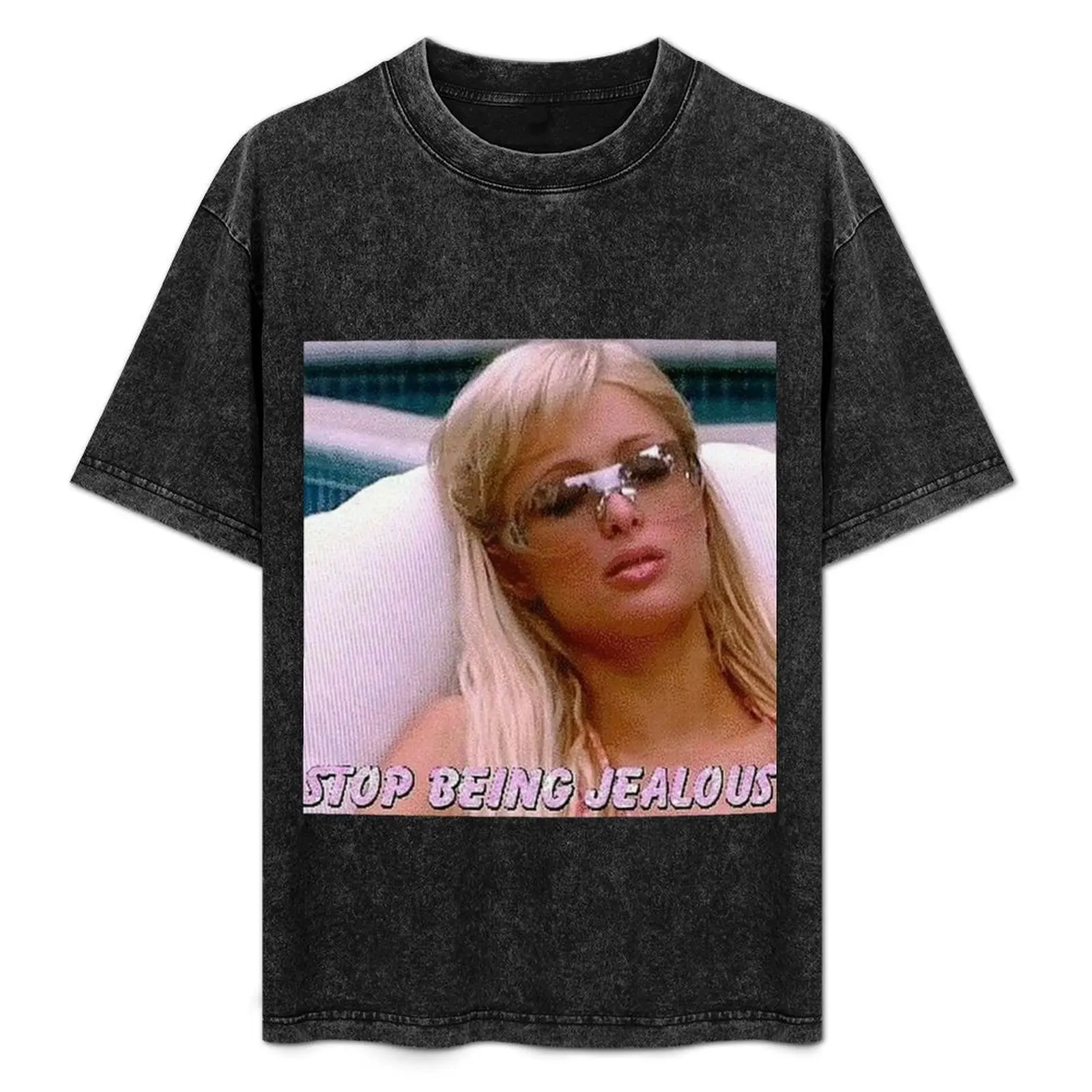 Paris hilton y2k stop being jealous T-Shirt Personalized t-shirt tees luxury clothing labubu t shirts for men