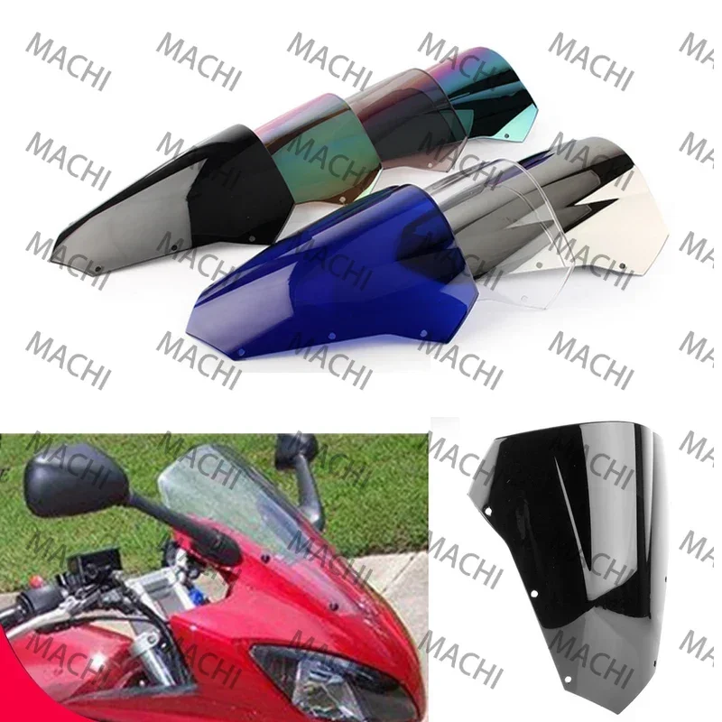 Deflector de viento para motocicleta, Protector Deflector de parabrisas de doble burbuja para YAMAHA FZ6 S2 FZS600 Fazer FZ 6 2003-2008