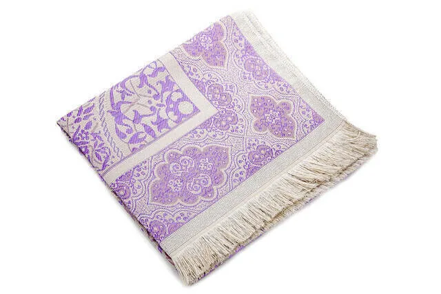 Light Ottoman Taffeta Prayer Rug Lilac Muslim Islam Sheet Prayer Mat Holy Quraan Islamic Mats