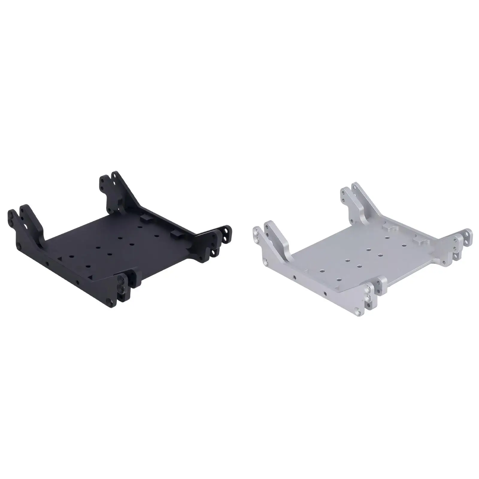 Chassis Skid Plate,Gearbox Mount Replacement Accessories,Upgrades Skid Transmission Plate for 1/10 RC Rock Crawler Car,