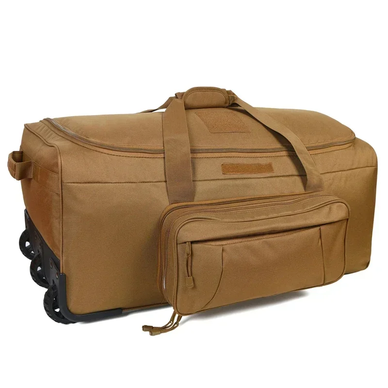 Tactical  luggage bag genuine leather duffel traveling bag