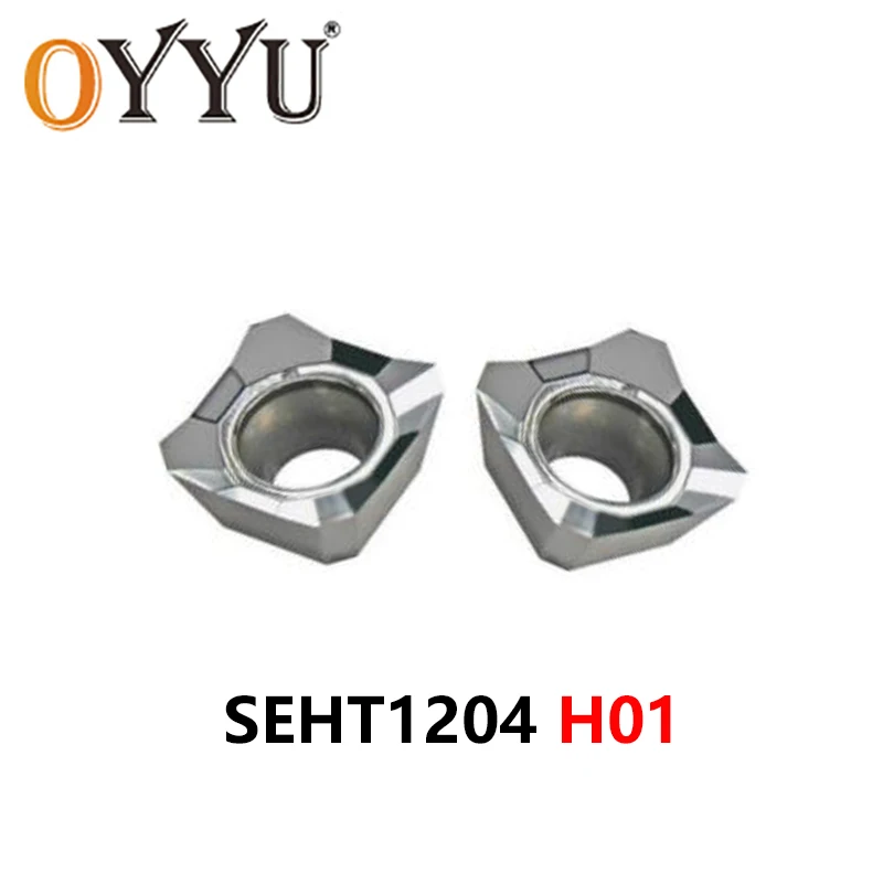 

OYYU SEHT1204 H01 Milling Cutter CNC Lathe Cutting SEHT 1204 Turning Tools Holder Blade Aluminum Inserts KM12 Milling Insert