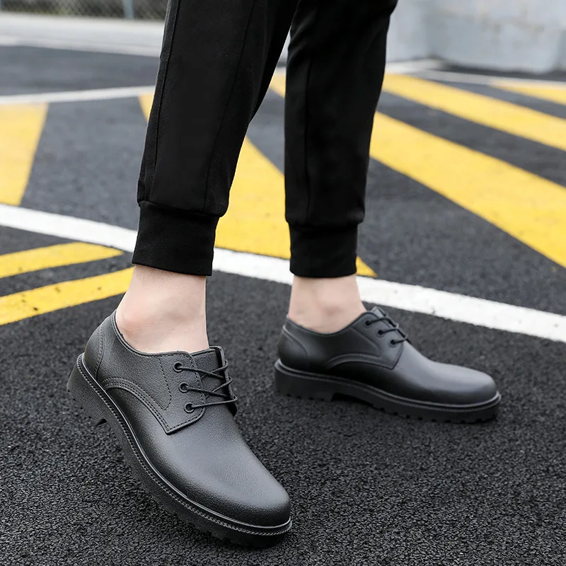 Men Rain Boots Waterproof Non-slip Rain Boots Short Tube Low Top Water Shoes Kitchen Car Wash Work Shoes Fishing Shoes Galoshes