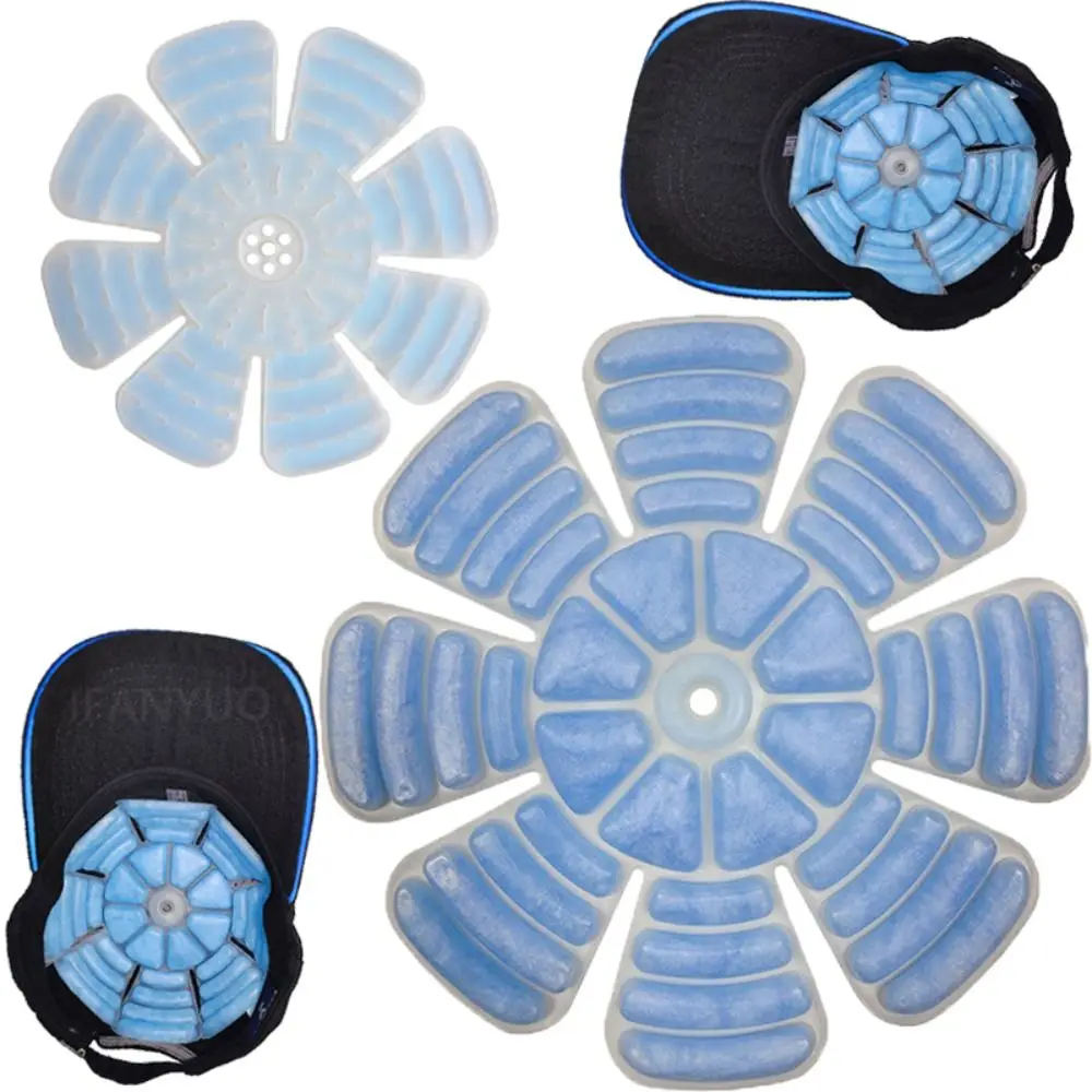Reusable Hat Cooling Ice Pads Universal Breathable Helmets Cooling Cap Multi-Use Heat Stroke Prevention PCM Ice Pack Hat Hiking