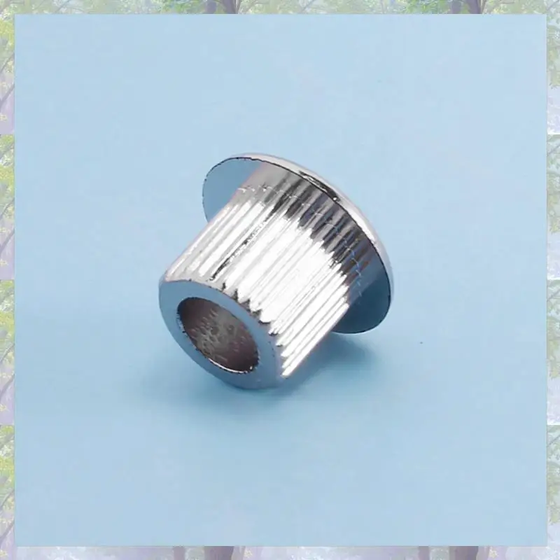 24X موالف الجيتار تحويل البطانات محول الحلقات النيكل تصفيح مع قذيفة بلاستيكية لطيفة لثقوب Peghead 10 مللي متر