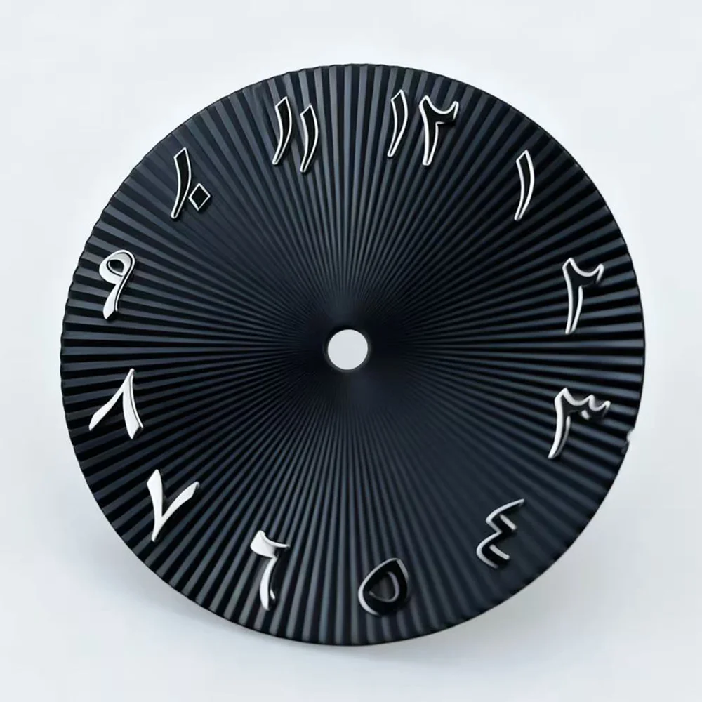 28.5mm dial NH35 dial metal Arabic text dial suitable for NH35/NH36 movement watch parts replacement accessories