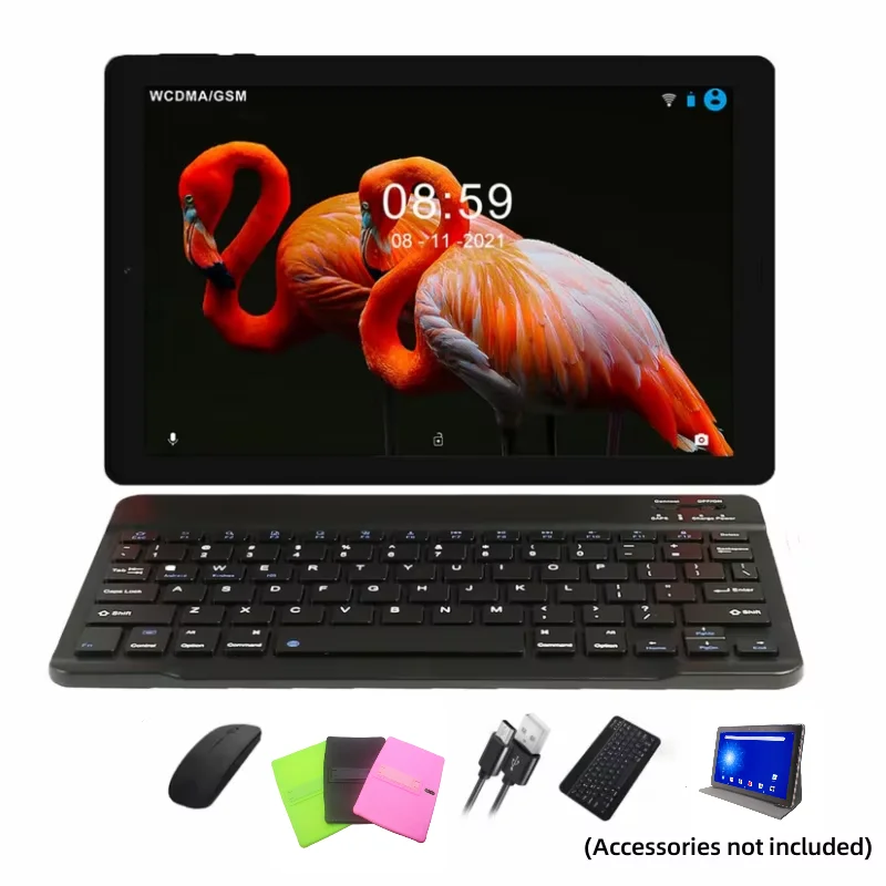 10.1" Android 9.0 Dual SIM Tablet 3GB RAM 32GB ROM MTK9863 Quad-Core 4G Phone Call Tablets PC 1280*800 IPS HD Type-C