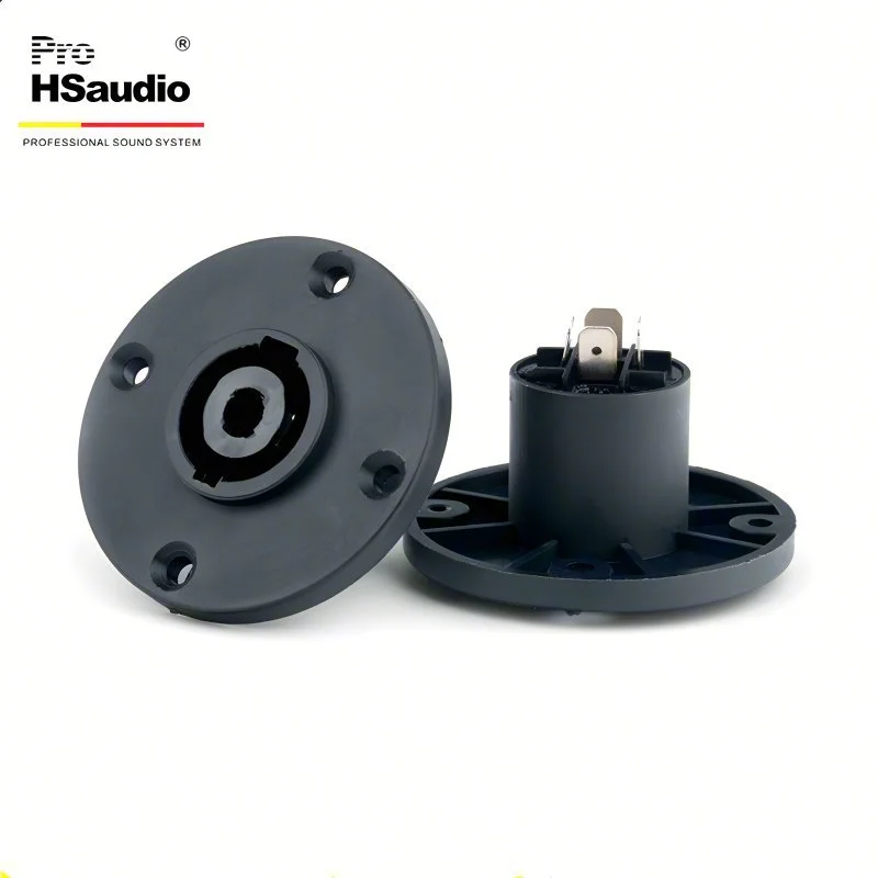 PROHsAudio Professional Loudspeaker Connector,Large Round Four-Core Quick-Lock Electronic Connection Element