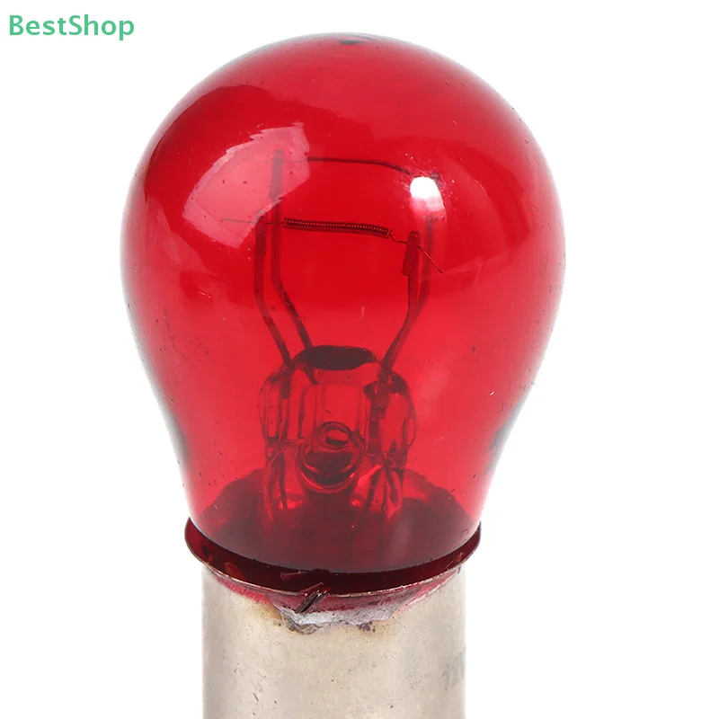 [Victoria] 2Pcs BAW15D Red Brake Stop Tail Light Car Bulb 12V Turn Signals Warning Lights