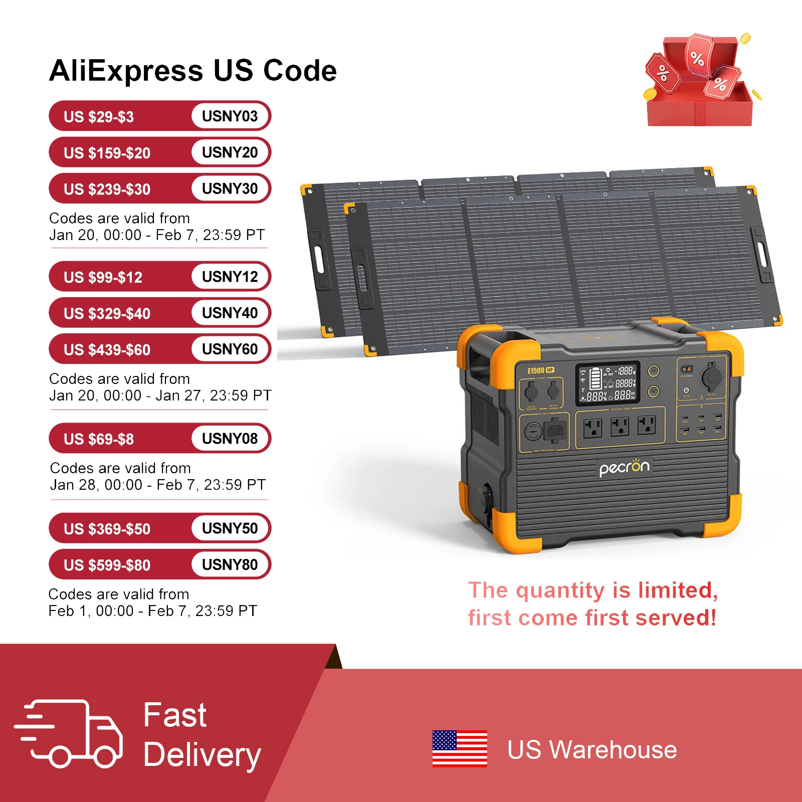 

pecron E1500LFP Portable Power Station with Solarpanel (Optional)，1536Wh 2200W LiFePO4 Battery for Home Backup Outdoors Camping