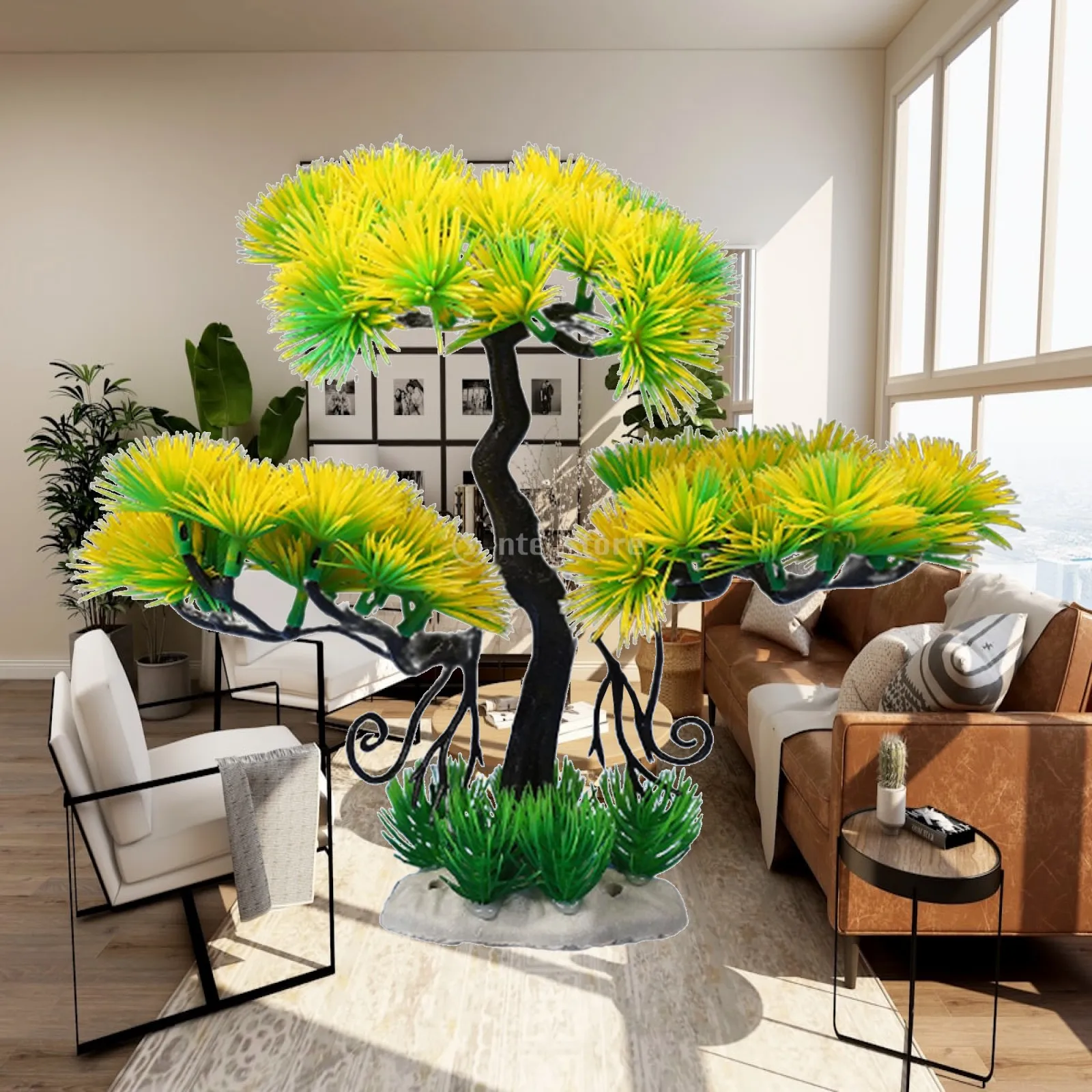 

Artificial Bonsai Tree Resin Aquarium Decoration Mini Landscape Ornament for Fish Tank Aquascape and Small Aquarium