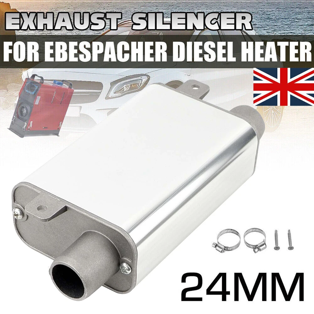 24mm Aluminum Alloy Exhaust Muffler for Car Diesel Parking Heater Webasto Eberspacher Small Medium Size Parking Heater Pipe