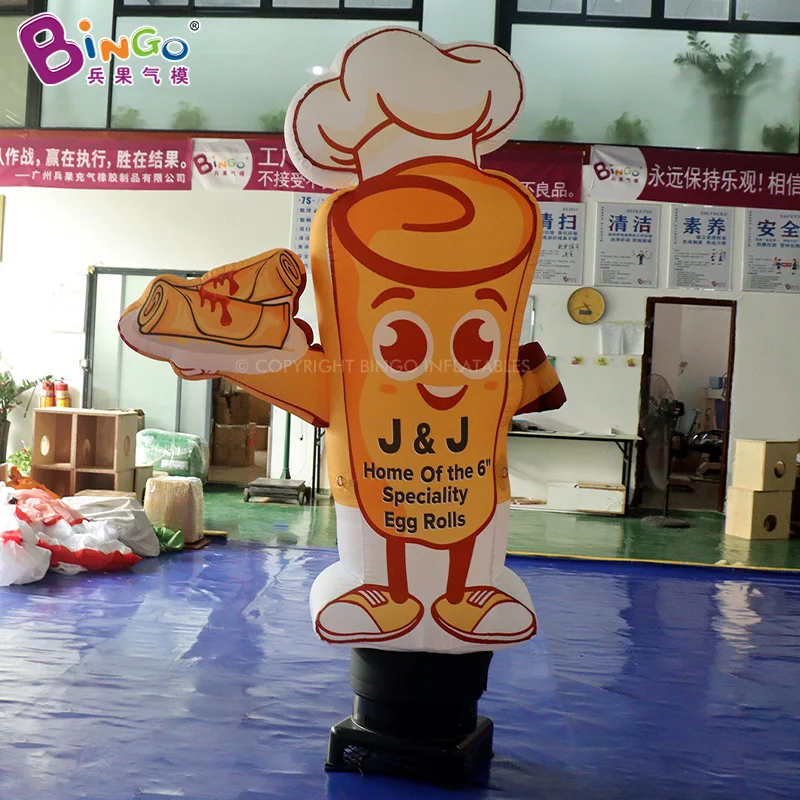 2 M (6.5ft) Inflatable Burrito Chef Crepes Chef Blow Up Air Dancer สําหรับตกแต่งร้านอาหาร-ของเล่น