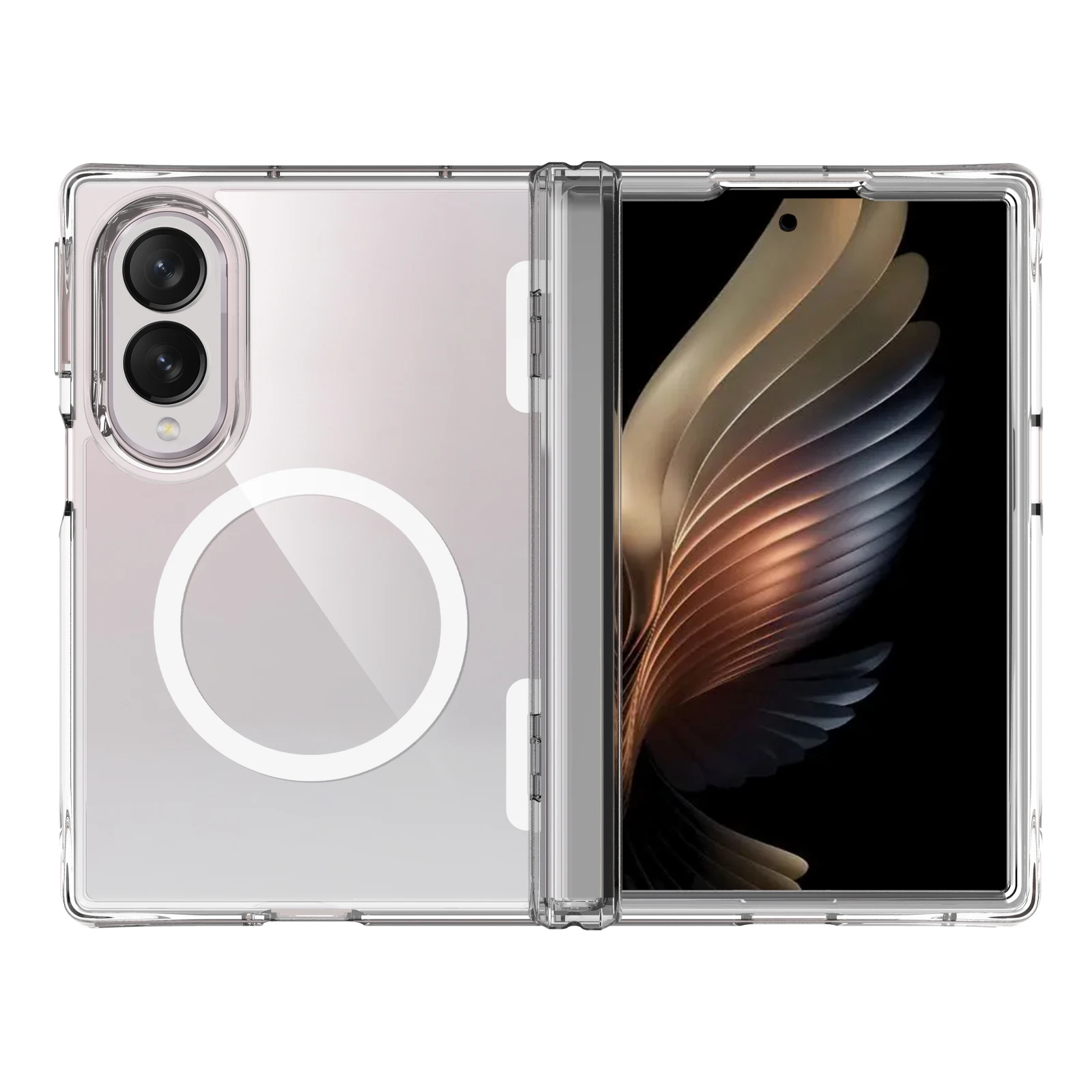 For Samsung Galaxy Z Fold 8 Wide Case High Quality Clear For Magsafe Magnetic Protect Cover For galaxy z fold8 wide Shell Bumper