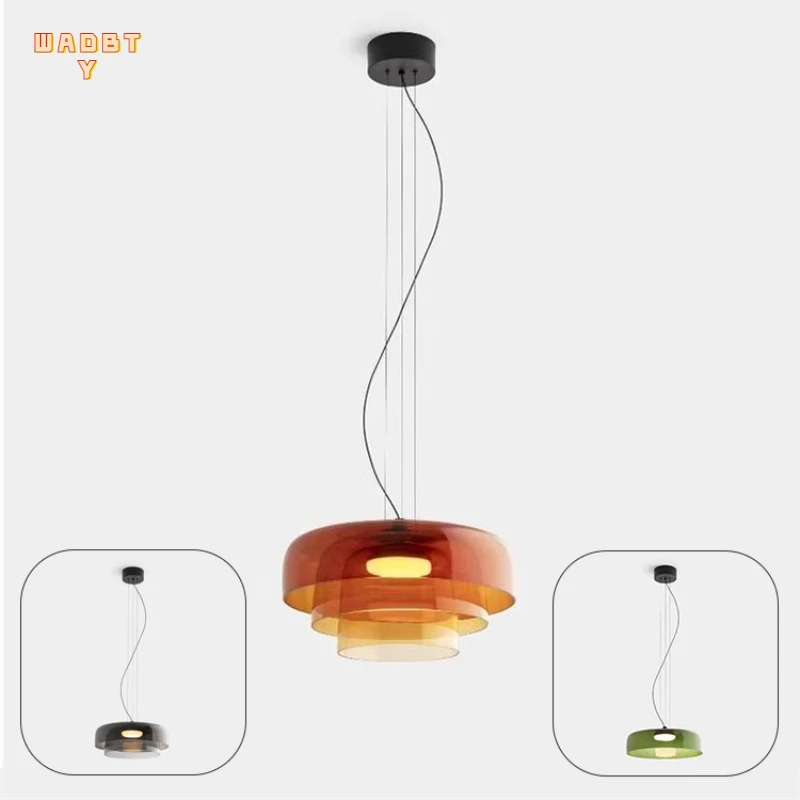 nordic led glass pendant light fade color decorative bolo lampada sala de estar sala de jantar quarto cafe hotel 01