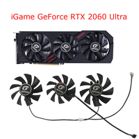 75MM*1+85MM*2 Graphics Card Fan GPU Cooler For Colorful iGame GeForce RTX 2060 GTX 1660 Ti SUPER Ultra VGA Video Replace