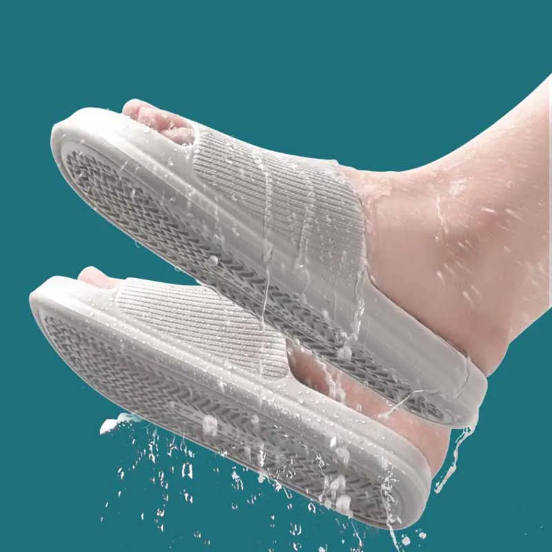 TZLDN Women Summer Slippers Men Home Shoes Household Indoor Bathroom Bathing Couple EVA Slippers Sandals Slippers Anti-slip