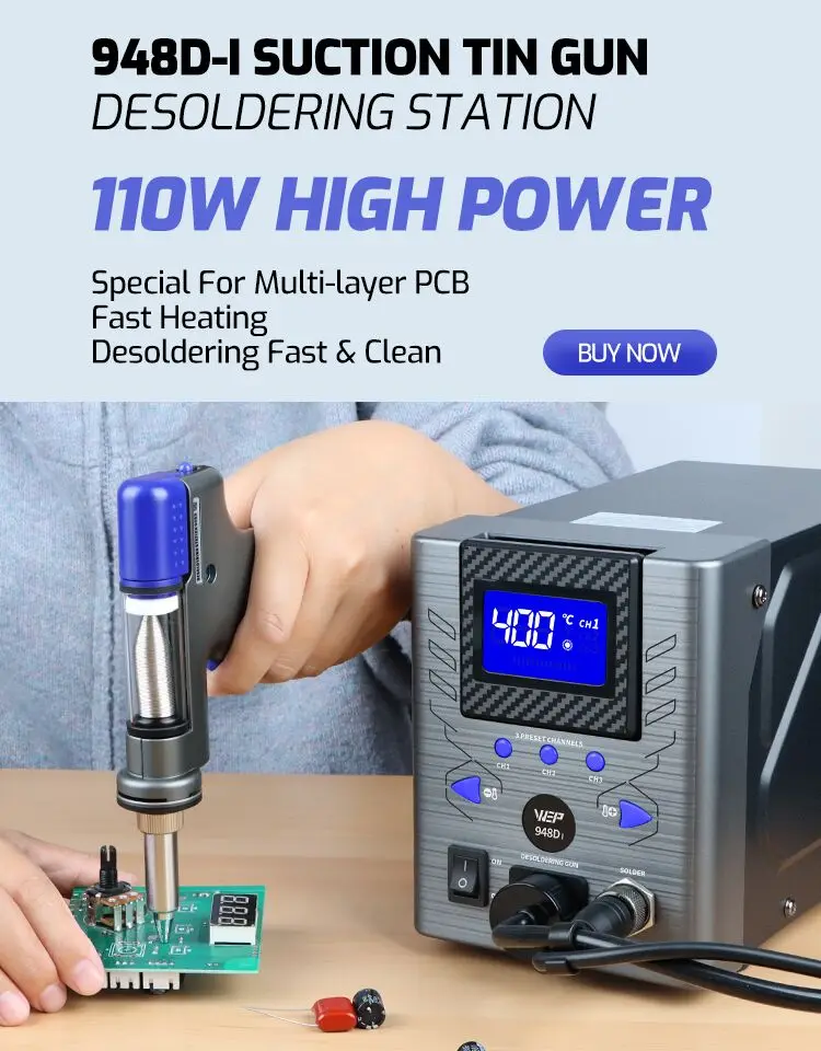 

Паяльная станция WEP 110W с цифровым дисплеем, электрический паяльник с вакуумным отсосом, паяльная станция для ремонта телефонов.