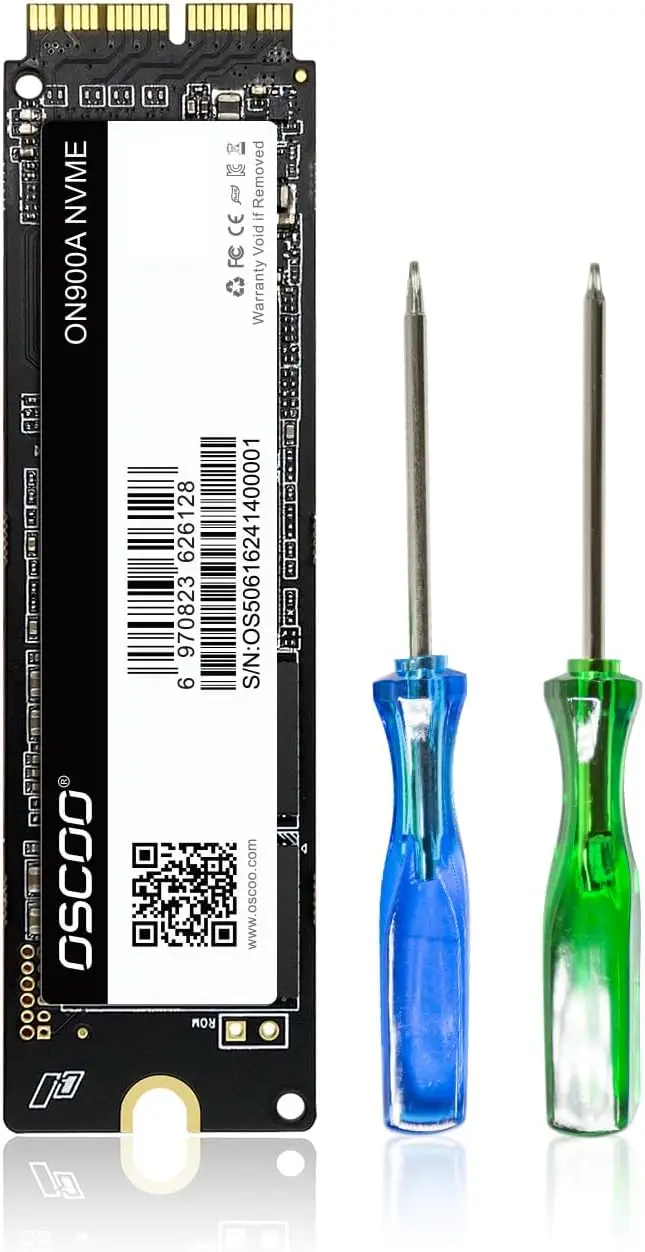 

512GB NVMe SSD for MacBook - PCIe Gen3.0x4 Internal Drive, Up to 2100MB/s, Compatible with MacBook Air/Pro, iMac, Mac mini