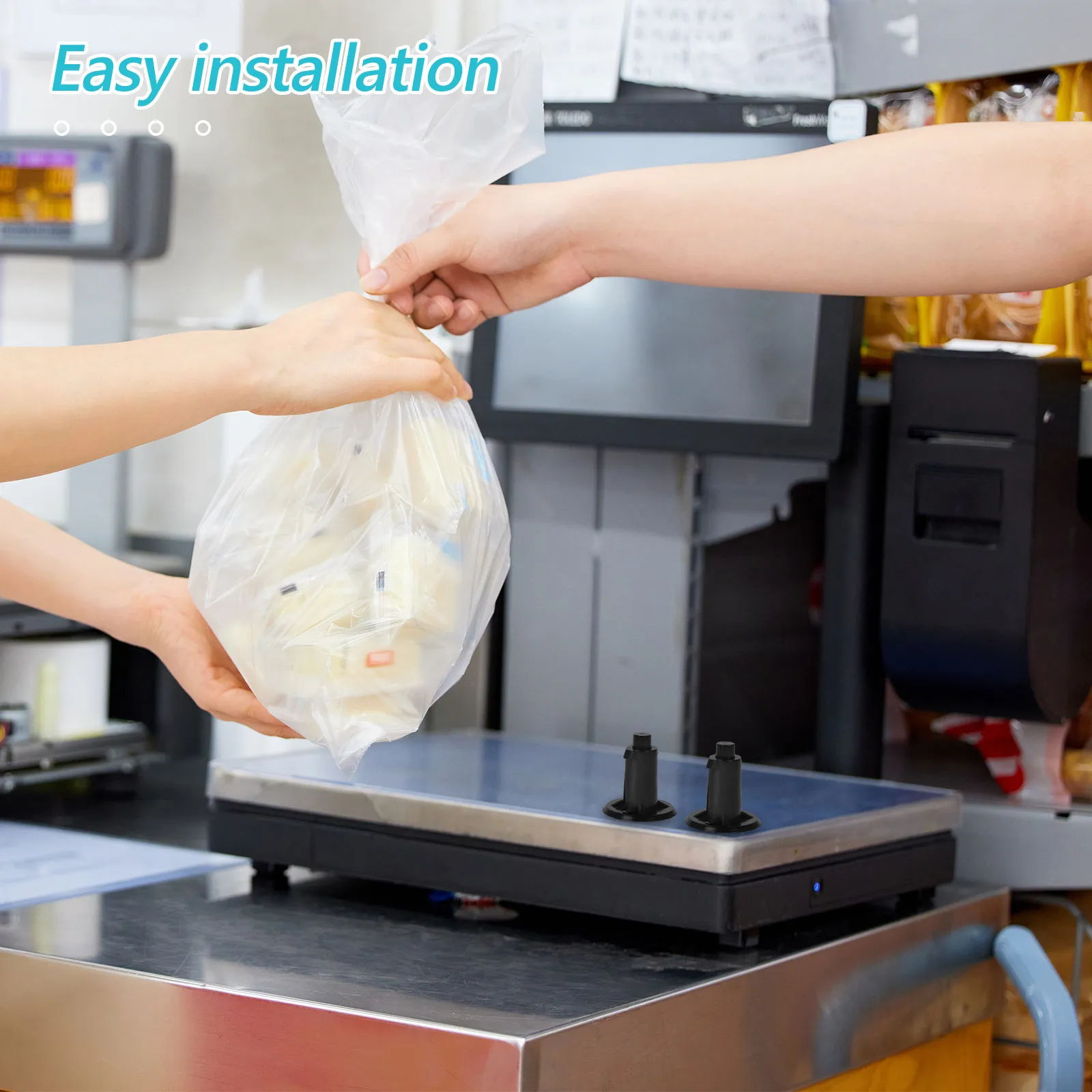 4Pcs Universal Plastic Scale Pan Feet Replacement Stable Leveling Pads for Electronic Weighing Scale Accessories