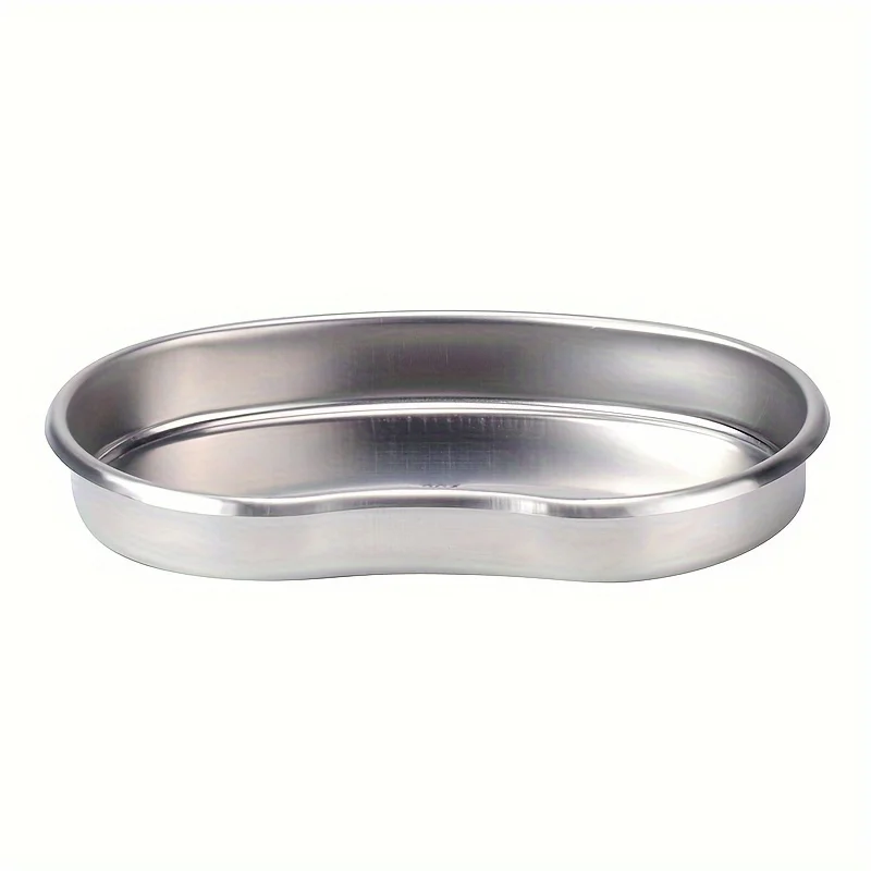 Tray for Medical Instruments, Tray for Disinfection of Tattooing,Tray for Changing Dressings,Stainless Steel Curved Forceps Tray
