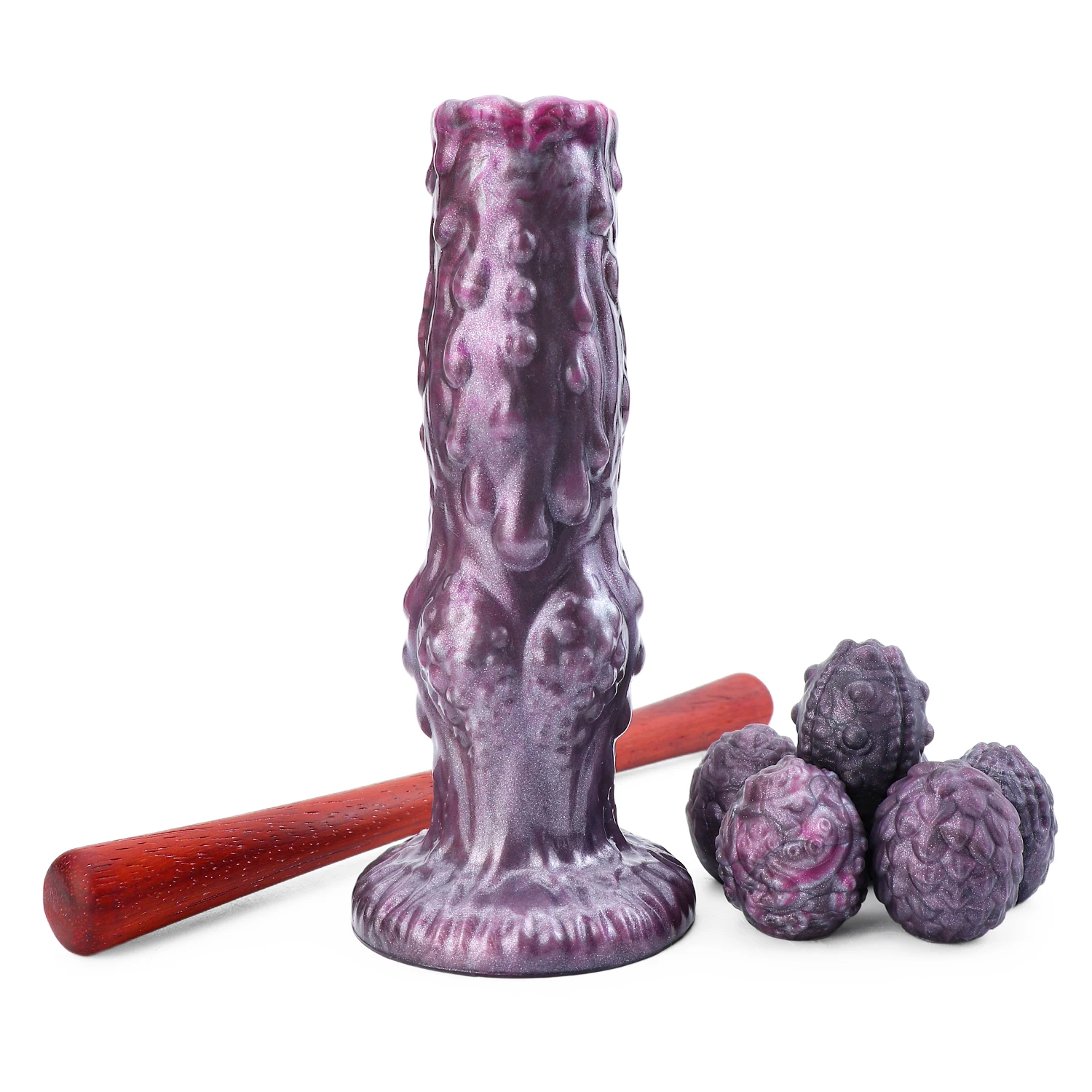 NNSX Cthulhu Style Ovipositor Toy Egg Laying Anal Plug Fantasy Textured Dog Knot Dildo Masturbator Adult Toys for Women Men