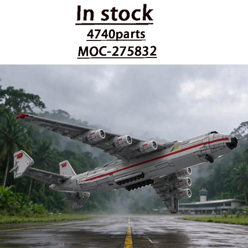 MOC-275832Rainforest Airlines Large Passenger Transport Helicopter Building Block Model 4740parts Creative Birthday Fun Toy Gift
