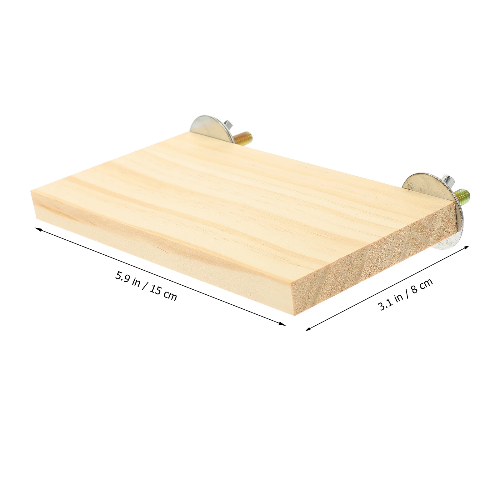 حامل جثم من الخشب الطبيعي ملحقات قفص الببغاء المتين من الفولاذ المقاوم للصدأ على شكل فراشة، تركيب بسيط، مساحة كبيرة للصغار