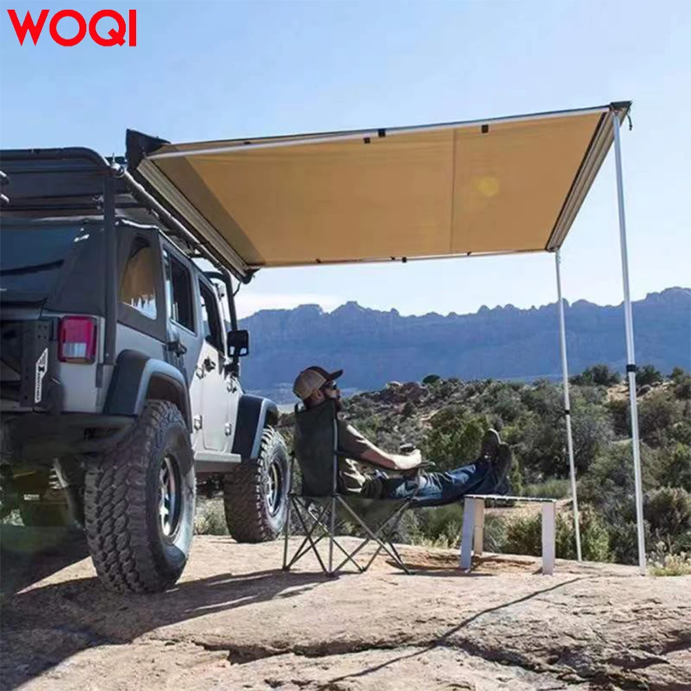 Factory Customized Waterproof SUV Roof Top Side Tent With PU Coating For Traveling