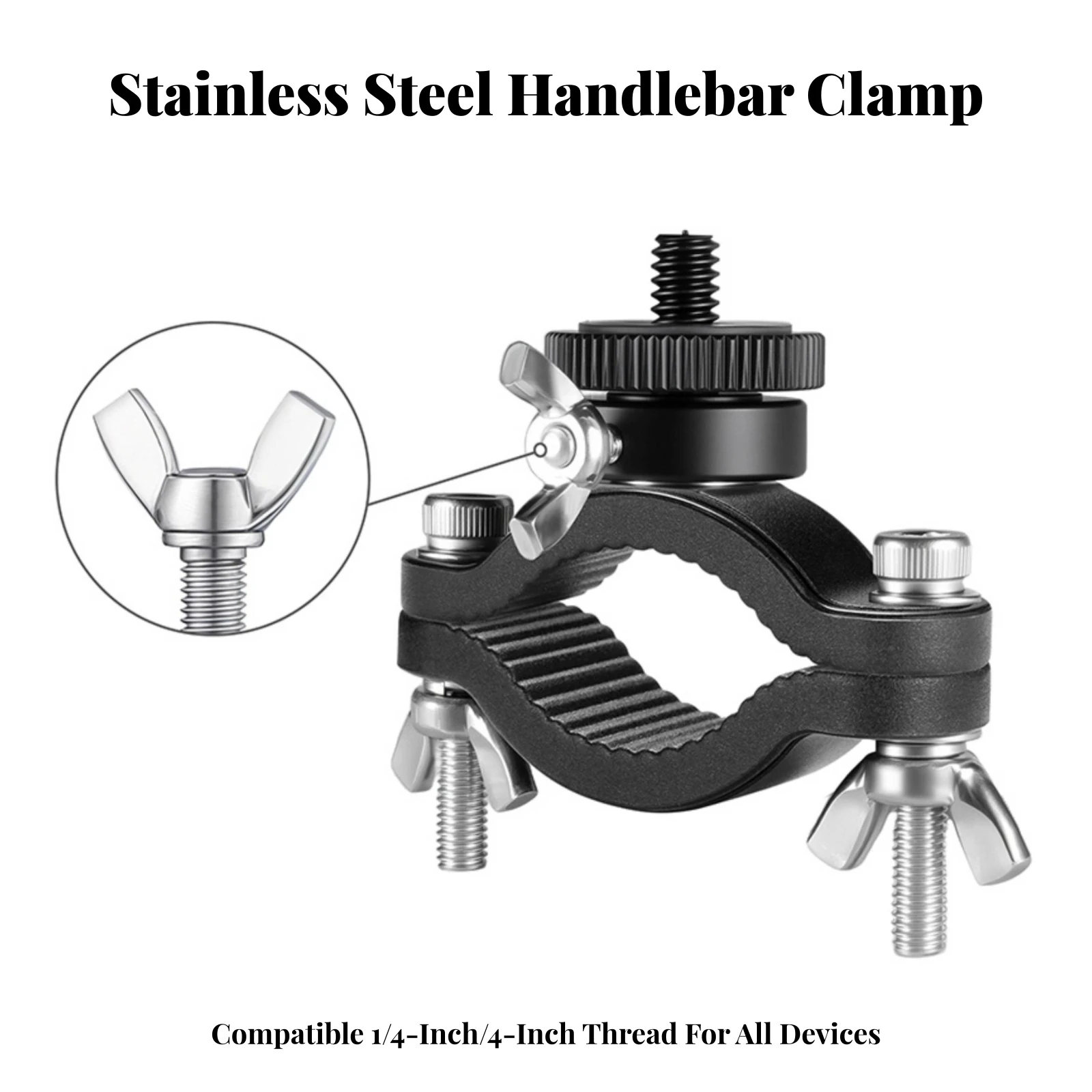Bike Sports Camera Mount Long-Lasting Action Camera Handlebar Mount Vibration-Reducing Lightweight for Cyclists