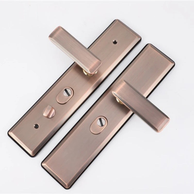 Second Installed Structure Anti-pry Household Lock Household Thickened Panel Door Handle Multifunctional Anti-theft Handle