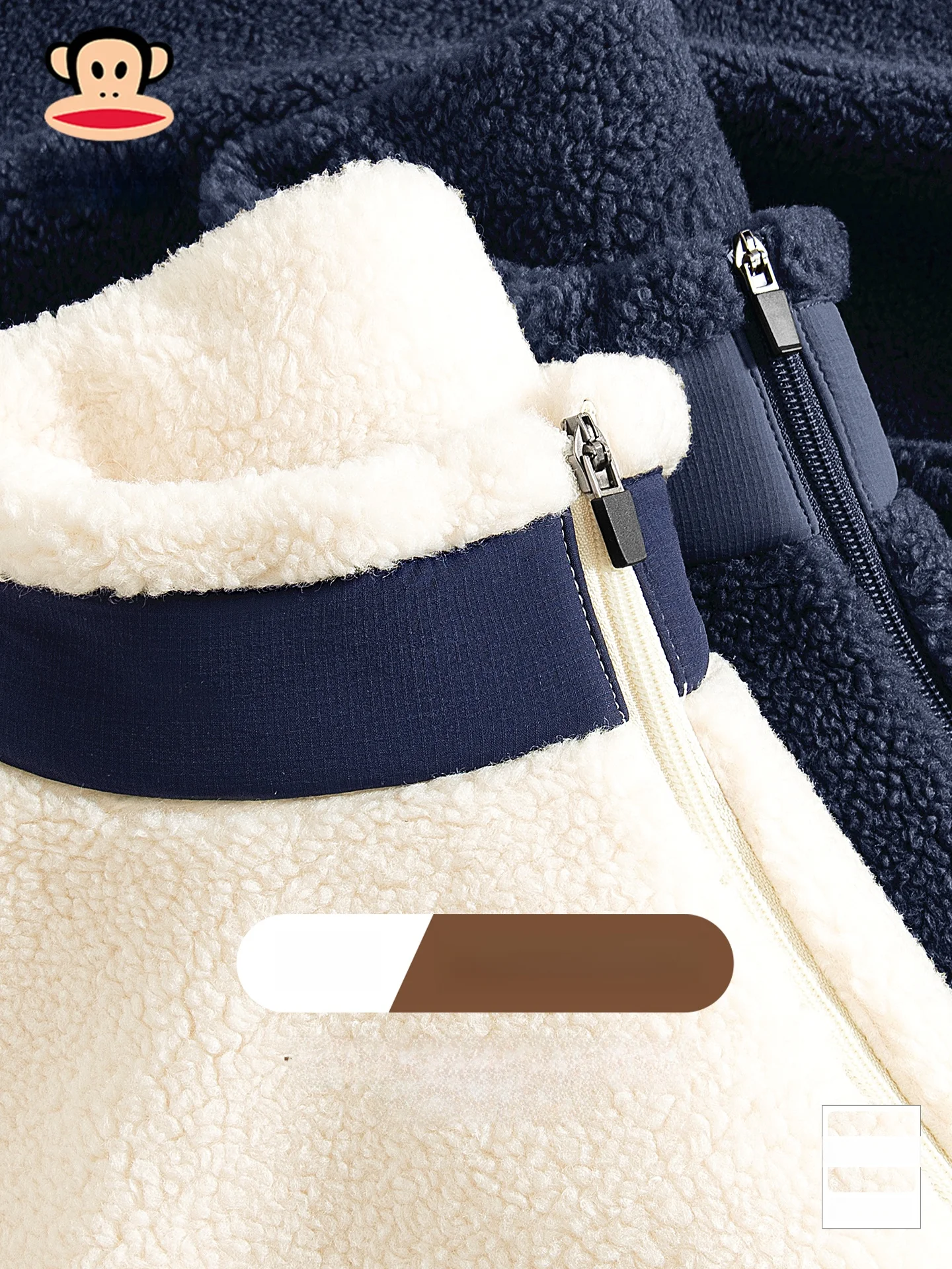 

Thiened Fce Jaet Stand Collar Leisure Warm Outerwear for Men And Women Winter Outerwear Casual Faion