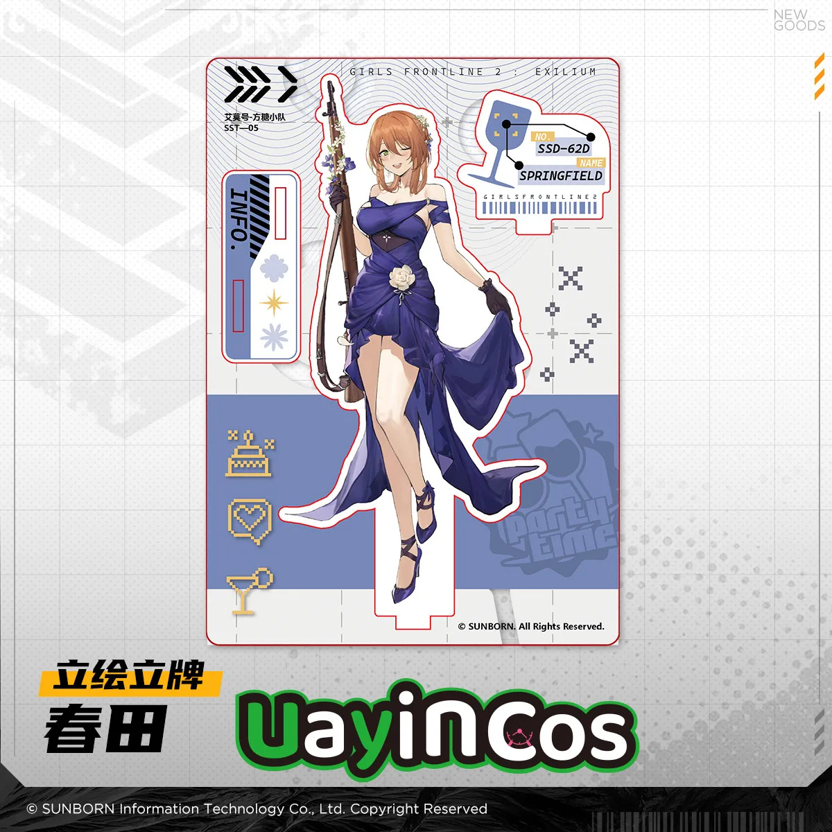

In stock Original Vepley Klukai Vepley GIRLS' FRONTLINE 2:EXILIUM Acrylic Stand Ornament Doll Anime Figure Game Toy Kids Gifts