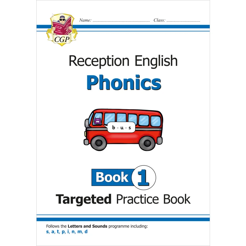 

English Targeted Practice Book Phonics Reception Book 1 CGP Books Coordination Group Publications 9781789080117 Book