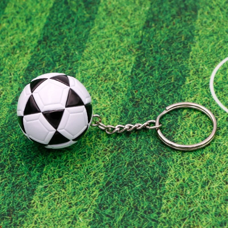 PU Leather Football Souvenir KeyChain Light Weight Soccer Ball Keychain Men Women Soccer Fans Pendant Key Ring Gift Accessories