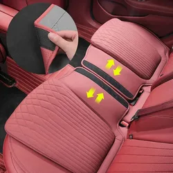 New Breathable Car Seat Cushion Luxury Leather Commercial Vehicle Non-slip Support Pad Universal High Rebound Sponge Seat Cover