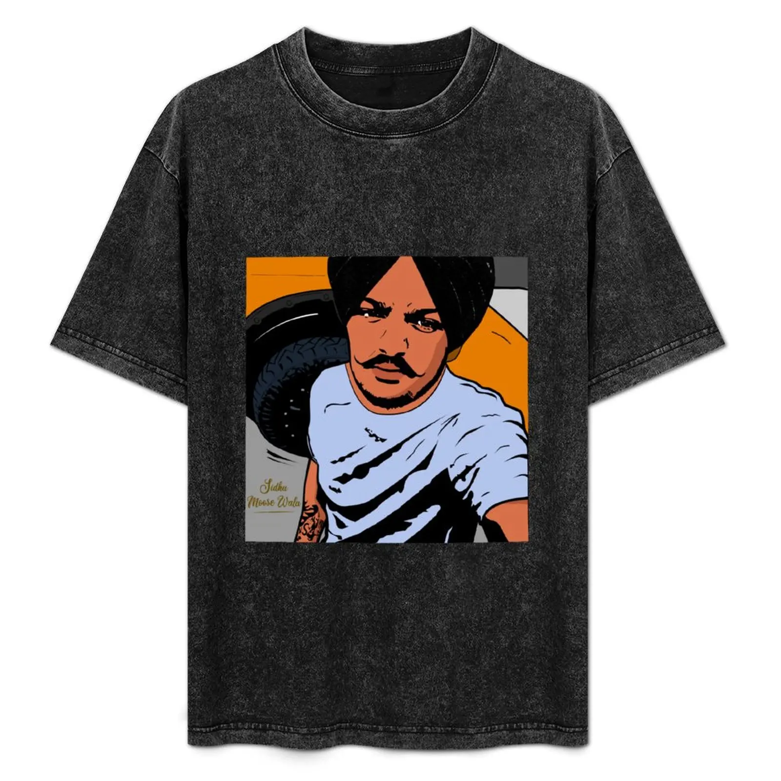 

Sidhu Moosewala T-Shirt oversizeds tees custom t-shirts Short sleeve tee men