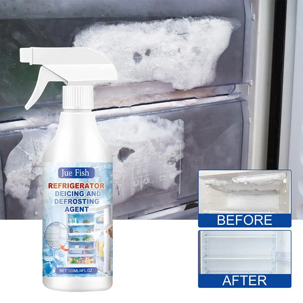 Refrigerator Cleaner Spray Ice Layer Remover Frost Cooling Prevention Defrosting Agent Enhancement Improve Fridge Freshing I4m1